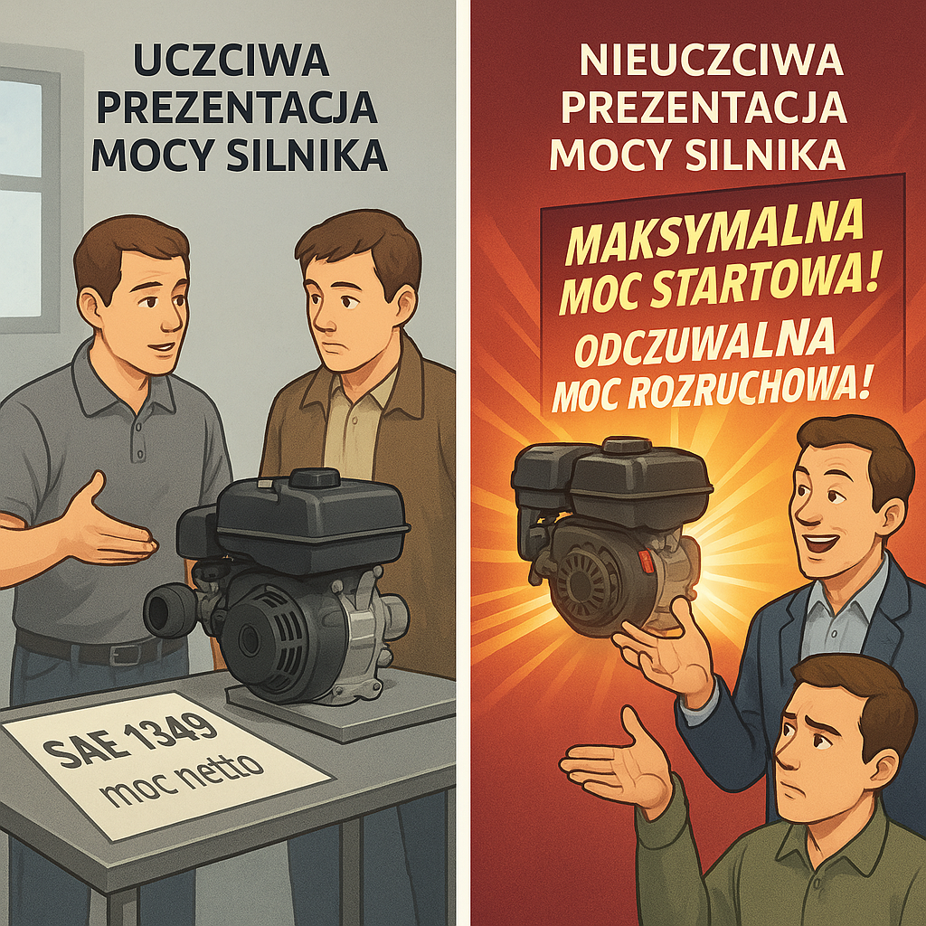 Engine powers according to different standards - dishonest sellers