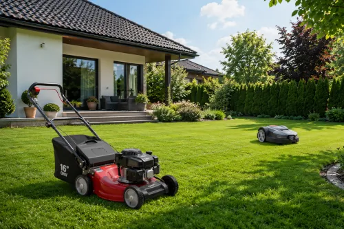 Robot koszący vs. kosiarka spalinowa - kalkulacja kosztów i oszczędność czasu w skali sezonu