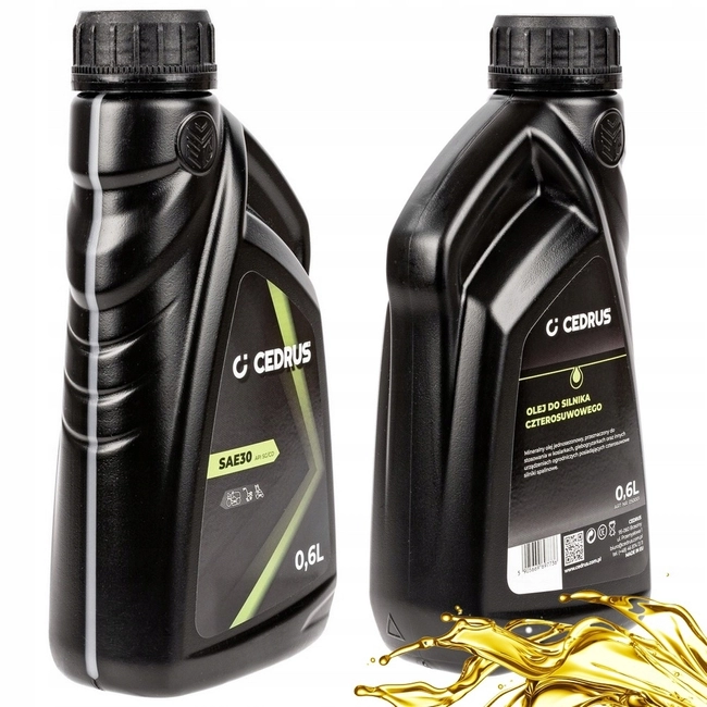 CEDRUS SAE30 API-SG ENGINE OIL 0.6 L FOR MOTORIZED MOWERS TRAACTORS AGREGATES SOILWASHERS NAC,OLEO-MAC,STIHL,B&S Briggs & Stratton,HONDA,SUBARU etc. for four-stroke engines - EWIMAX - OFFICIAL DISTRIBUTOR - AUTHORIZED DEALER CEDRUS