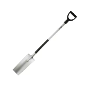 DRAINAGE SPADE, NARROW GARDEN DEDRA 80B008 METAL HANDLE, PLASTIC D HANDLE, 127CM