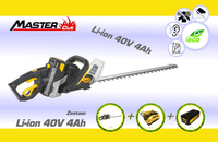 MASTERCUT TXZE40HT23 SEKATOR NOŻYCE DO ŻYWOPŁOTU AKUMULATOROWE 40V - ZESTAW