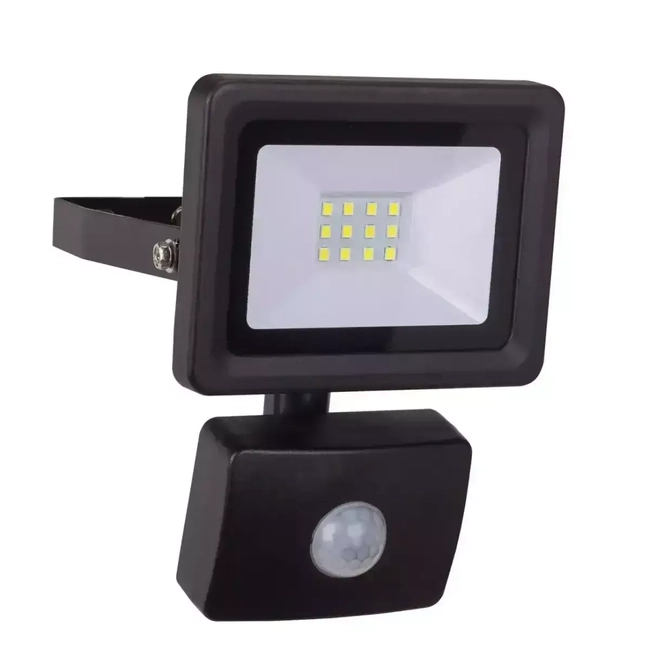 DEDRA L1091-1 10W NÁSTĚNNÁ SLIM LAMPA S DETEKTOREM POHYBU, SMD LED, IP44