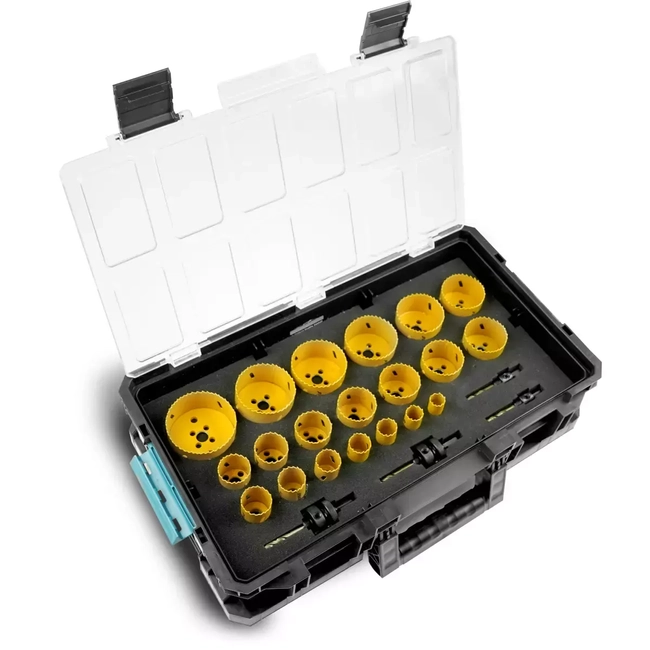 BI-METAL HOLE SAW SET 20-83MM IN SAS CASE