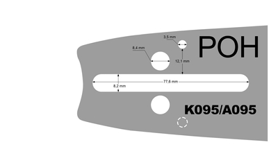 Prowadnica 16 .325 1,3mm CEDRUS pilarka CEDPS50-18T 370120