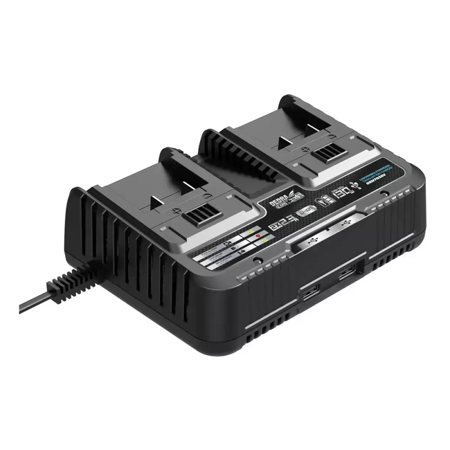 CHARGER FOR TWO BATTERIES, DEDRA SAS+ALL POWER SUPPLY DED7038V FITS DED7032, DED7034, DED7035, DED6936, DED6937