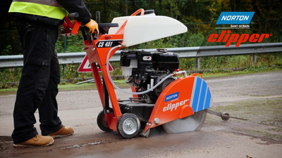NORTON CLIPPER Saw CS7.5 E PIŁA PILARKA PRZECINARKA ELEKTRYCZNA JEZDNA DROGOWA DO BETONU ASFALTU BUDOWLANA Ø 800mm 10KM - OFICJALNY DYSTRYBUTOR - AUTORYZOWANY DEALER NORTON CLIPPER