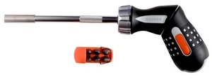 BAHCO ratchet pistol screwdriver - bits included