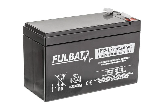 7,2Ah FULBAT FP12-7.2 AGM baterie /151x65x94/ bezúdržbová 590028