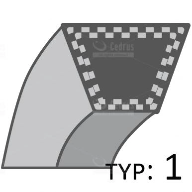 Hnací řemen sekačky Cedrus CEDKS53H, CEDKS53S-L, CEDKS53S-B, CEDKS56S /10x800/ 481989