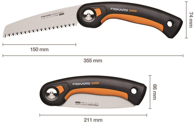 FISKARS SW68 PIŁA PILARKA SKŁADANA DO DRZEWA 1067552 SW68 Plus™ (15 cm)