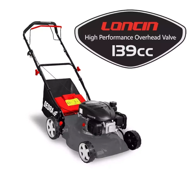 LAWN MOWER WITH DRIVE 2,4KW GARDEN DEDRA DED8720-43L LONCIN ENGINE, 139CM3, 43CM CUTTING WIDTH