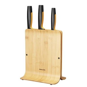 Set of 3 knives in Functional Form™ bamboo block 1057553