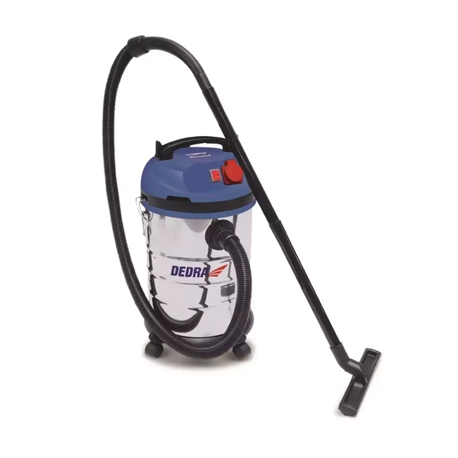 WORKSHOP WET AND DRY VACUUM CLEANER DEDRA DED6600 1400W, 30L METAL TANK