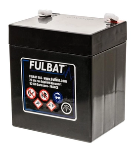 Battery 4.5Ah FULBAT FP12-4.5 AGM /90x70x107/ +left maintenance free 590024