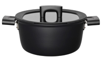 Fiskars Hard Face garnek 3.5 l z pokrywką, garnek do gotowania 1052227