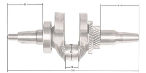 Loncin LC8000(D)-AS LC190F crankshaft ORIGINAL PART 130290104-0001