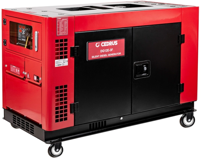 CEDRUS DG12E-3F GENERÁTOR GENERÁTOR 12kW / 20 hp 230/400V AVR TICHÁ VERZE CEDRUS 12 kW KD292FA DIESEL