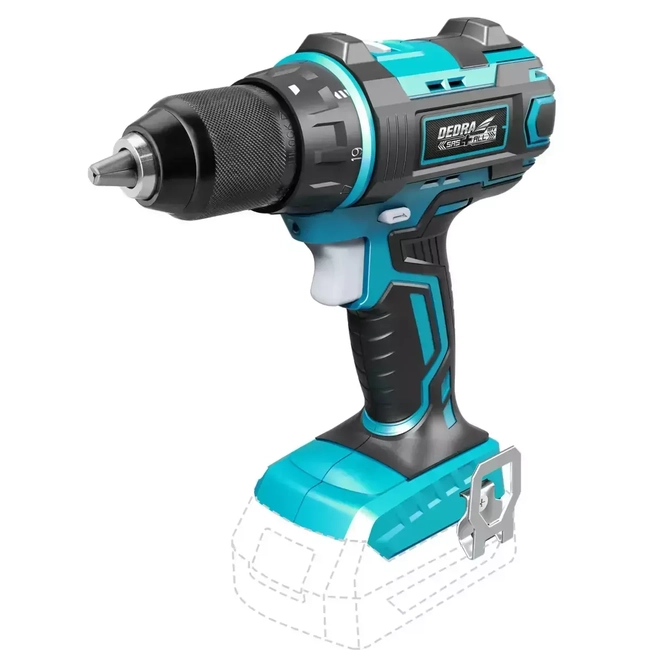 CORDLESS DRILL, SCREWDRIVER 18V, DEDRA SAS+ALL DED7041 50NM, 13MM, 2-SPEED