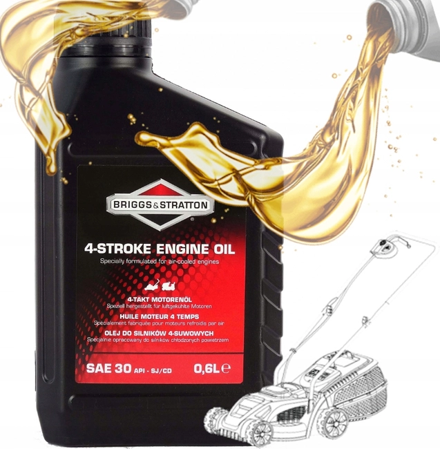 B&S BRIGGS & STRATTON SAE30 0,6L ENGINE OIL FOR MOTORIZERS,MOWERS,TRAKTORKS,AGGREGRIZERS,SOILWAYS,MOWS NAC,OLEO-MAC,STIHL,B&S Briggs & Stratton,HONDA,SUBARU etc.for four-stroke engines 4STROKE ENGINE 100005E -OFICIAL DISTRIBUTOR CEDRUS