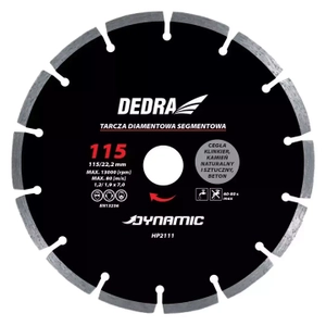 DEDRA HP2117E 250X25.4MM DYNAMIC DIAMOND TILE DISC