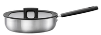 Fiskars Hard Face Steel 1052248 patelnia szefa kuchni 26 cm 2.8 l z pokrywką