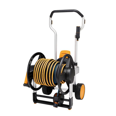 Fiskars Wózek z wężem XL 20 m + akcesoria – zestaw nawadniania ogrodu 1062256