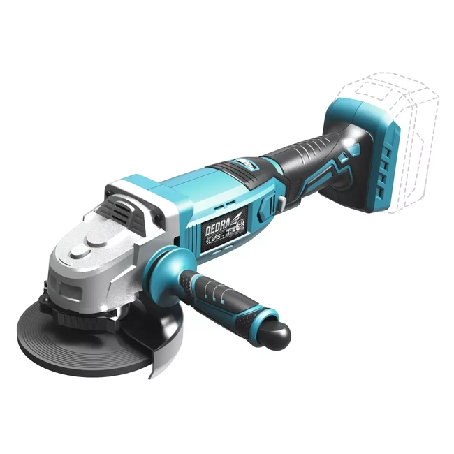 CORDLESS ANGLE GRINDER DEDRA SAS+ALL DED7046 SPEED CONTROL, 125MM