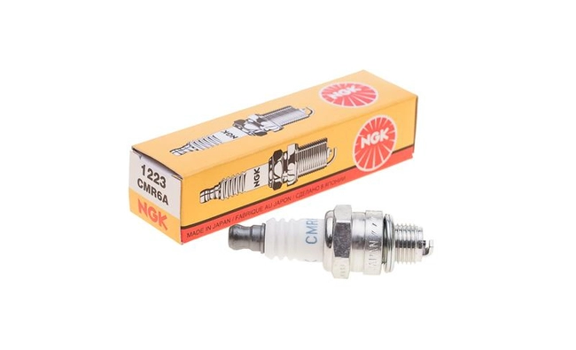 NGK spark plug CMR6A Husqvarna333 old 1223