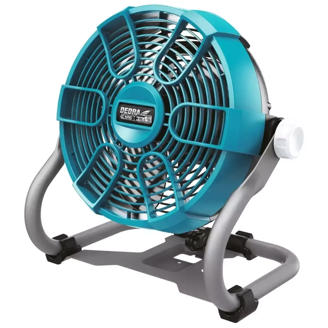 18V AKUMULÁTOROVÝ VENTILÁTOR DEDRA DED7074 230MM / 9", 2 RYCHLOSTI, NASTAVITELNÝ SMĚR FOUKÁNÍ, MOŽNOST ZAVĚŠENÍ