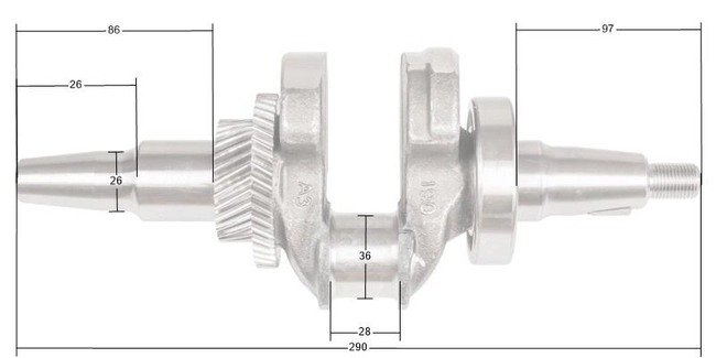 Loncin LC5000(D)-AS LC6500(D)-AS LC188F crankshaft ORIGINAL PART 130290024-0001