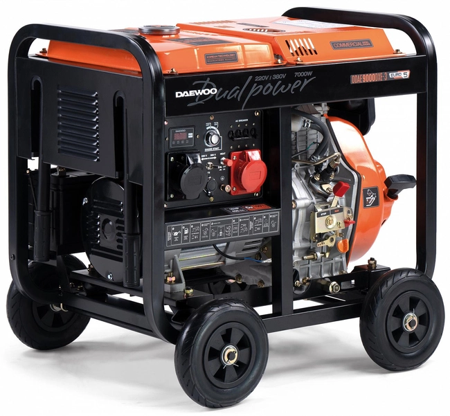 DAEWOO DDAE 9000DXE-3 DIESEL POWER GENERATOR 1x16A 380V 1x32A 230V AVR POWER 16HP - OFFICIAL DISTRIBUTOR - AUTHORIZED DAEWOO DEALER