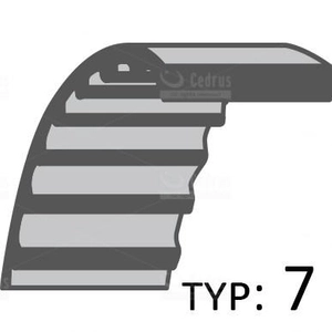 Řemen sněhové frézy CEDRUS CEDSB71-E /15x837/ XPD5M0825001