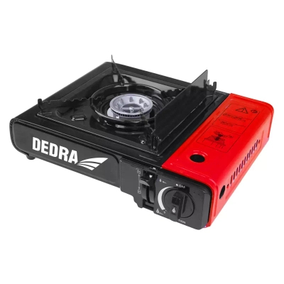 DEDRA 31A002 Kuchenka turystyczna gazowa w walizce PIEZO kartusz 227g camping biwak
