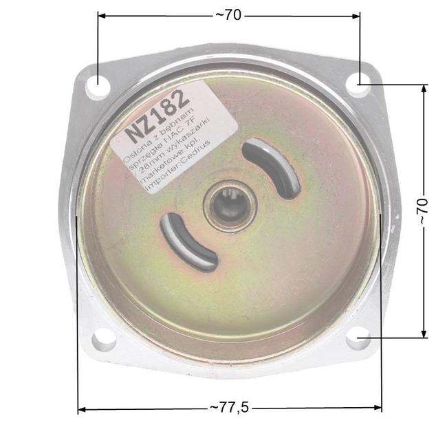 NAC clutch basket 7F / 28mm / 78mm with housing kpl. market mowers NZ182