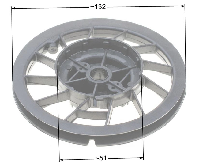 B&S Quantum cable wheel without spring plastic carriers 8R16-69P