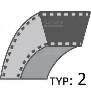 Pasek traktorek spalinowy Cedrus C-TRAC-65MC /12x813/ 482564