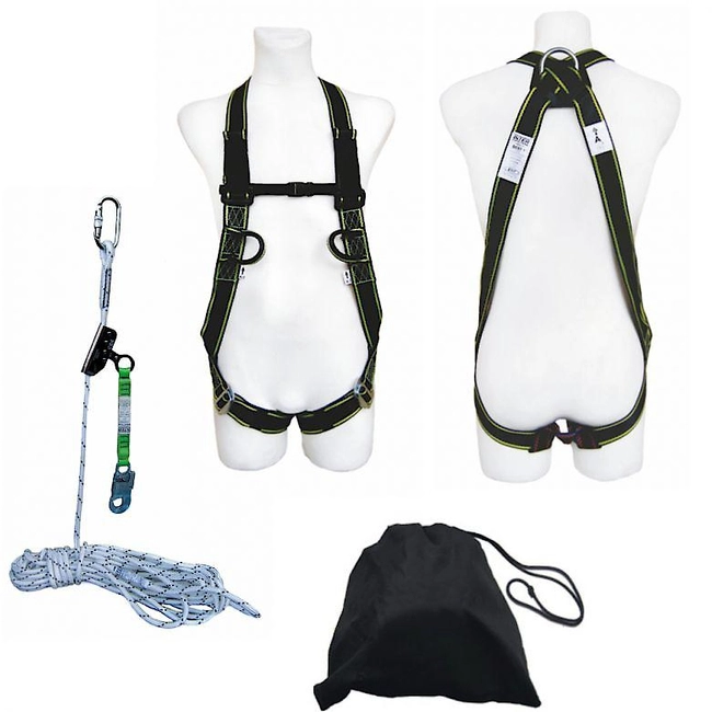 ROOF WORK KIT,HARNESS,ROPE 15M,DEDRA SAMOZ DEVICE