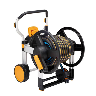 Fiskars Wózek z wężem XL 20 m + akcesoria – zestaw nawadniania ogrodu 1062256