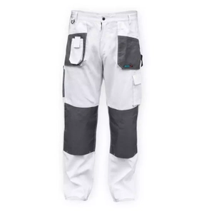 DEDRA PROTECTIVE PANTS BH4SP-L L/52, WHITE, WHITE LINE 190G/M2