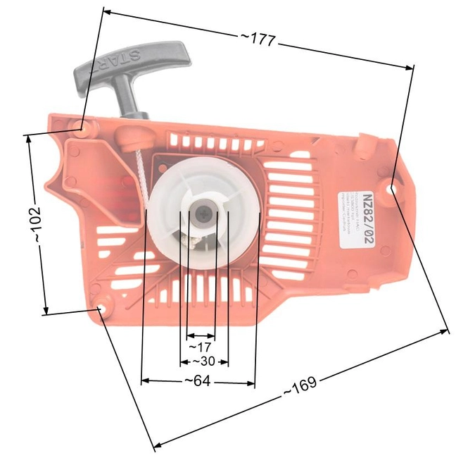 Rozrusznik NAC CS3800 kpl. pilarki marketowe NZ82/02