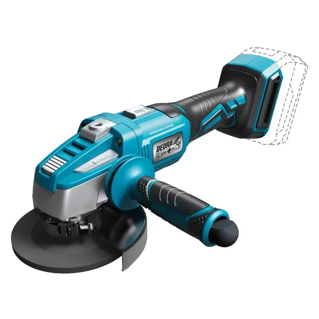 18V BRUSHLESS CORDLESS ANGLE GRINDER DEDRA SAS+ALL DED7151 125MM, 8500 RPM