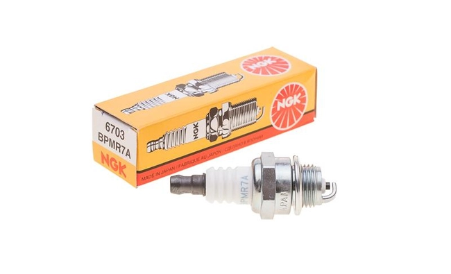 NGK spark plug BPMR7A with resistor unscrewed tip 6703