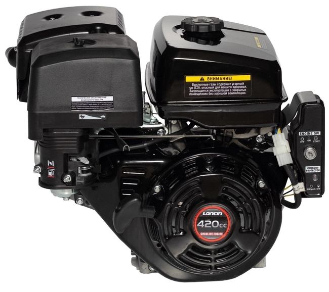 LONCIN G420FD-I MOTOR S MOTOROVÝM STARTÉREM BENZICOUS 15 hp Hřídel 25,4 mm MOTOR HONDA GX420 - EWIMAX - OFICIÁLNÍ DISTRIBUTOR - AUTORIZOVANÝ PRODEJCE LONCINU