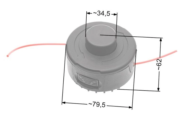 Głowica żyłkowa Nac 8 mm TE50-SP N1E-SPK-500 NZ391