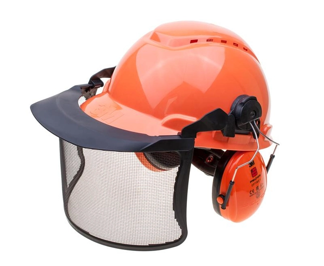 Lumberjack safety helmet complete 3M H700N0R51V4G