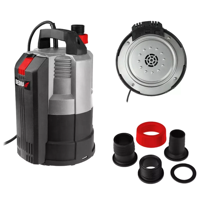 GARDEN DEDRA DED8848 SUBMERSIBLE PUMP FOR CLEAN AND DIRTY WATER, FLAT SUCTION PUMP, 350W