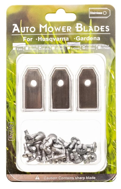 Husqvarna Automower, Cramer 30 piece robotic mower blade. A00023