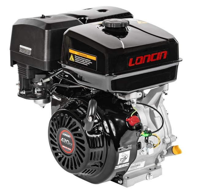 Silnik Loncin G420F-A wał poziomy 25 mm / 60 mm G420F-A