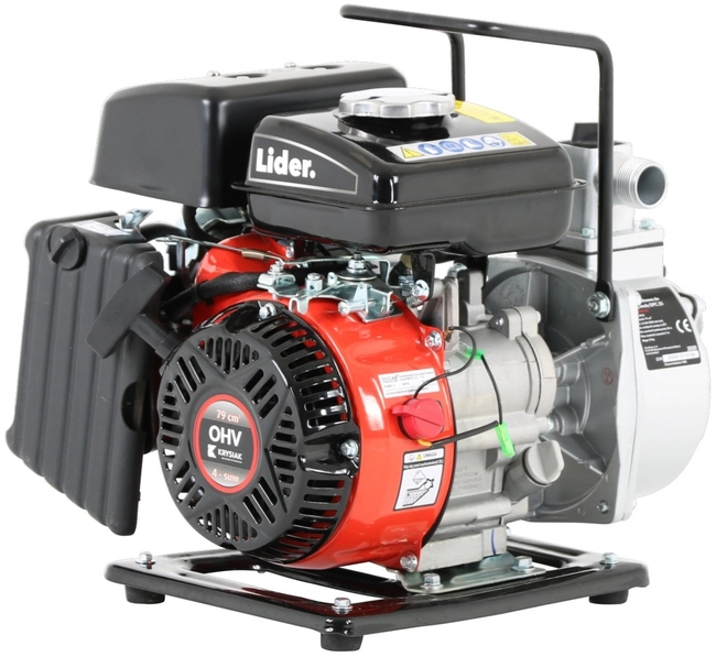 LIDER DPC25 MOTOR PUMP COMPACT FUEL FIREFIGHTERS' PUMP FOR CLEAN DIRTY WATER 6000 l/h 6m3/h - OFFICIAL DISTRIBUTOR - AUTHORIZED LIDER DEALER