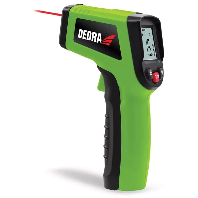 PYROMETER, LASER THERMOMETER DEDRA MC0951 RANGE -50 DEGREES CENTIGRADE. C TO 600 ST. C